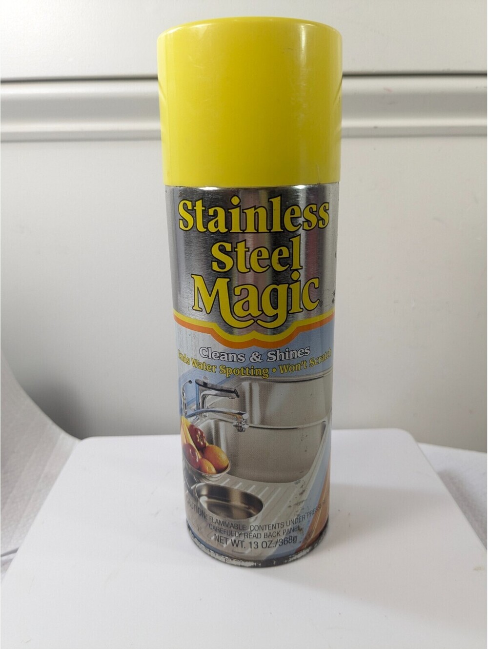 Vintage Magic Stainless Steel Magic Cleans & Shine Aerosol Cleaning Spray READ